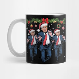 Trump Dance Santa Claus Christmas Xmas Pajamas Holiday Mug